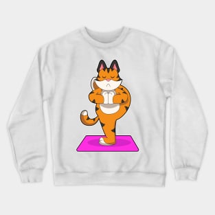 Tiger Yoga Meditation Crewneck Sweatshirt